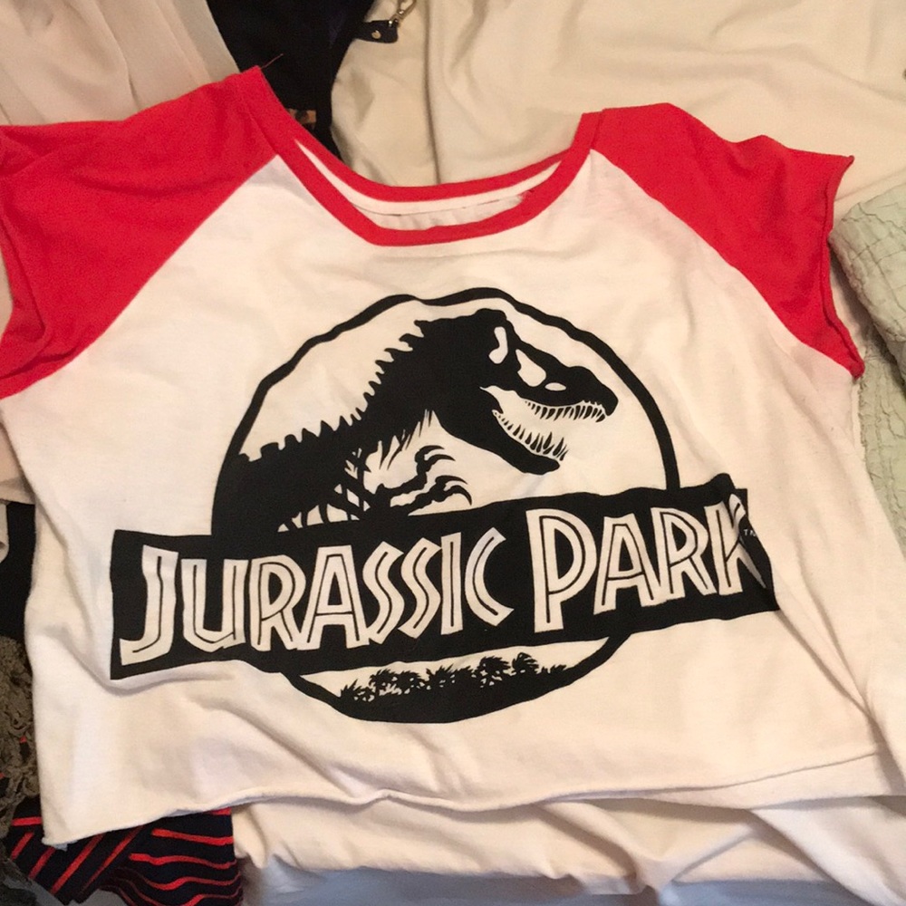 Jurassic Park crop top